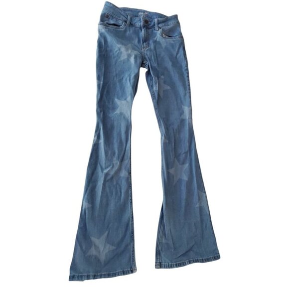 Wrangler Star Spangled Jeans Size 29 Tall Flare - Picture 1 of 4